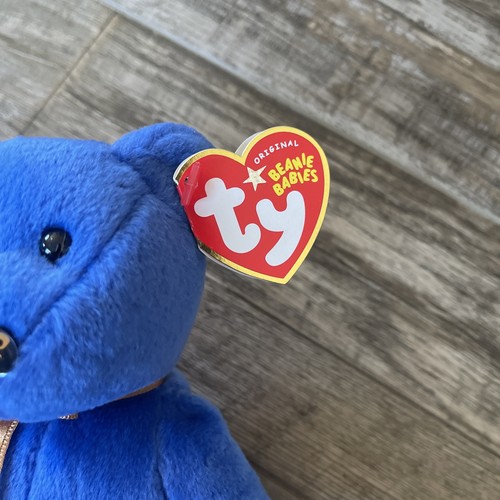 Ty Beanie Bear Northwestern Mutual Exclusive Blue PROMISE - Rare - NWT ...