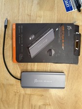 j5create USB-C Dual 4K HDMI Docking Station JCD398, Aluminum, Gray