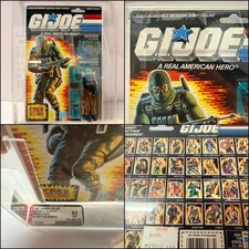 1987 vintage AFA 80 Hasbro GI Joe BEACH HEAD action figure SEALED toy