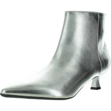 LifeStride Womens MAYA Silver Ankle Boots Shoes 8.5 Medium (B,M) BHFO 7232