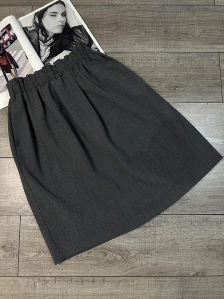 Women Peserico Skirt Grey Wool 38 / M / 46 #C7G0