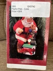 1993 Hallmark Playful Pals Coca-Cola Santa Christmas Ornament Poodle Dog