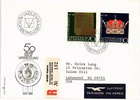 Dr Jim Stamps Liechtenstein Fdc 50 Jahre Verfassung 2V Set Registered Air Mail
