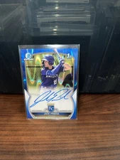 2023 Bowman Chrome - Prospect Autographs Jack Pineda #CPA-JPI Blue RayWave...