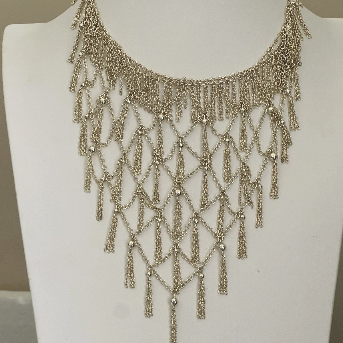 KENDRA SCOTT Georgina Draped Rhinestone Bib Necklace Gold/Rhodium