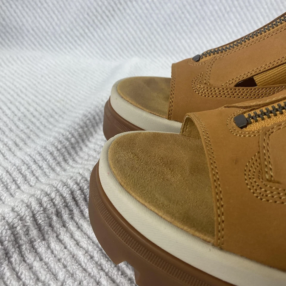 Timberland Shoes Womens Size 9.5 Tan Platform Sandal Lug Sole Zip TB0A634M - Image 3 of 4