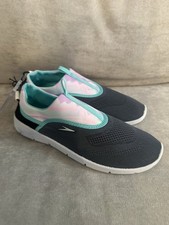 Speedo Adult Aqua Skimmer Women's Shoes - Steel Gray Dots - Size Large 9-10 