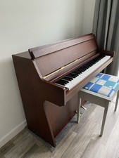 Kemble 6 Octave Piano 1960s Vintage small upright Working Order with piano stool