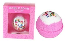 Bubble Bath Bomb by Spa. Large 99 Natural Fizzy for Women, Birthday Cake