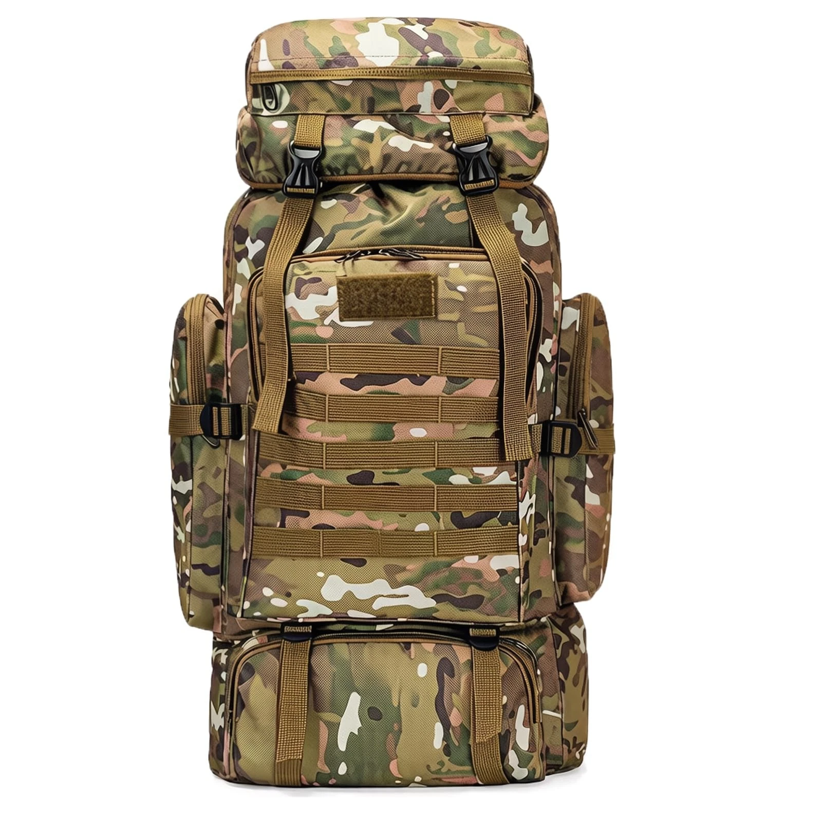80L Camping Hiking Backpack,Molle Military Tactical Rucksack Backpack,Waterpr...
