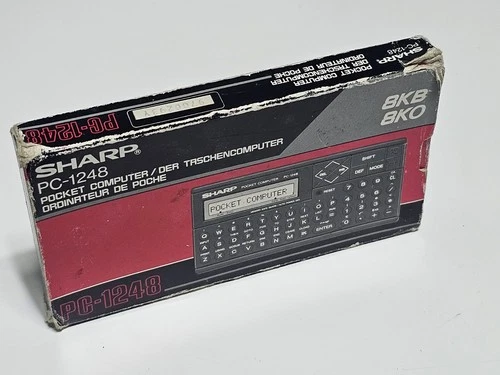 sharp pc 1248 s'allume, les touches sont ok calculatrice calculator