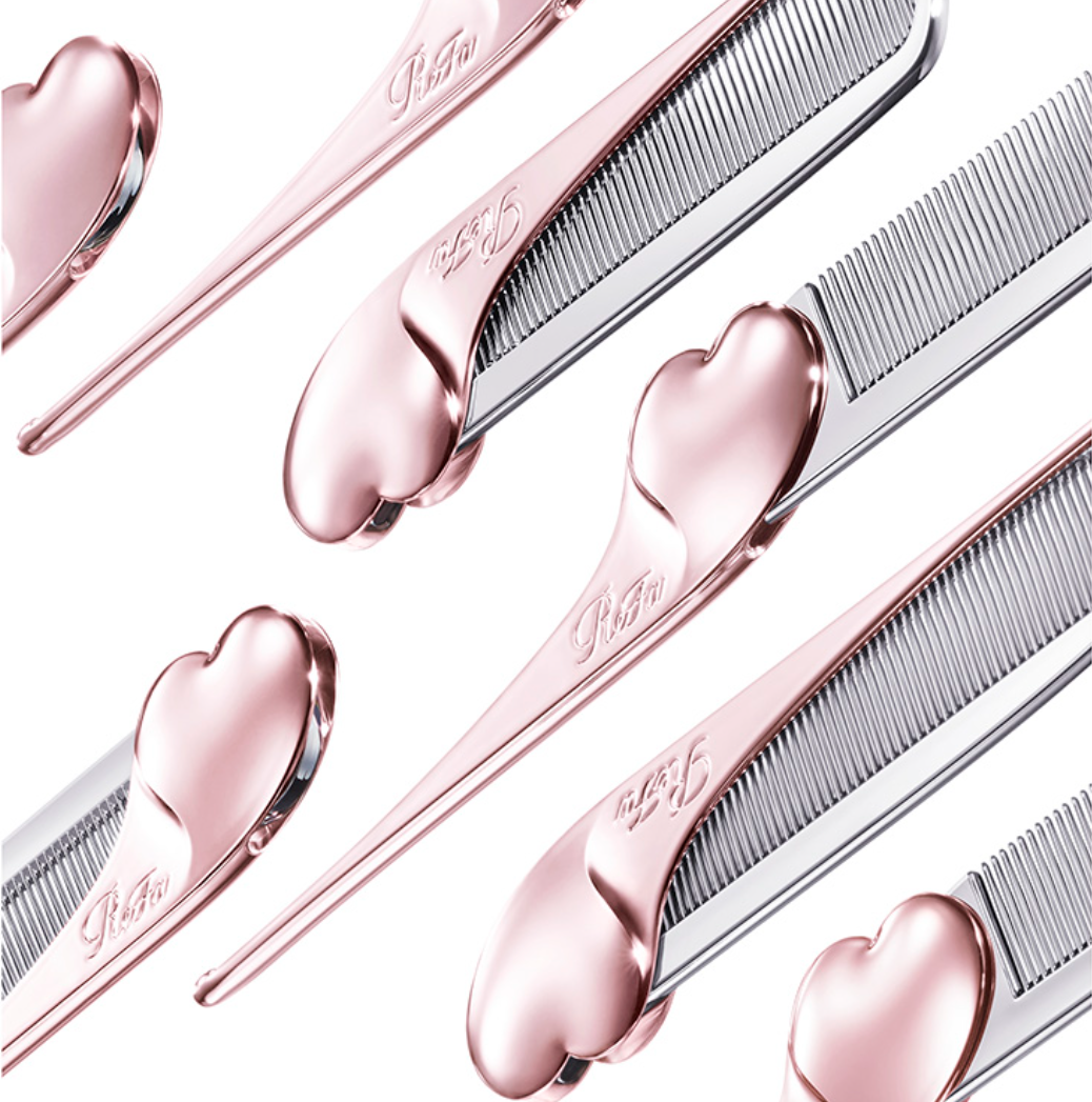 ReFa HEART COMB Aira Rose Gold Hair brush Compact Lightweight 100