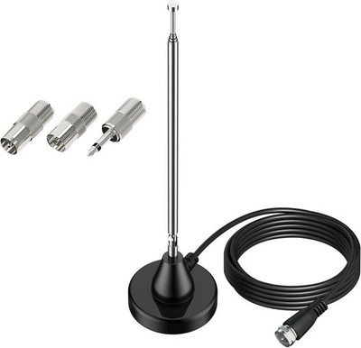 Maswell  UKW Radio DAB DAB+ Antenne Teleskopantenne für Innenbereich Magnetfuß