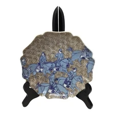 Fitz And Floyd Samurai Horsemen Scalloped  Appetizer 6” Plate 1975