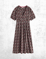Womens White Stuff Cotton Jersey Megan Shor Sleeve Dress Green PR (A Bit Defect)