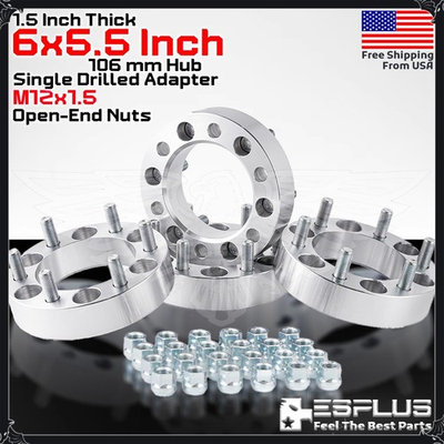 #ad 4 x 1.5quot; 6x5.5quot; 108mm Wheel Adapter Spacer Fit Lexus Toyota Tacoma FJ Tundra $99.99