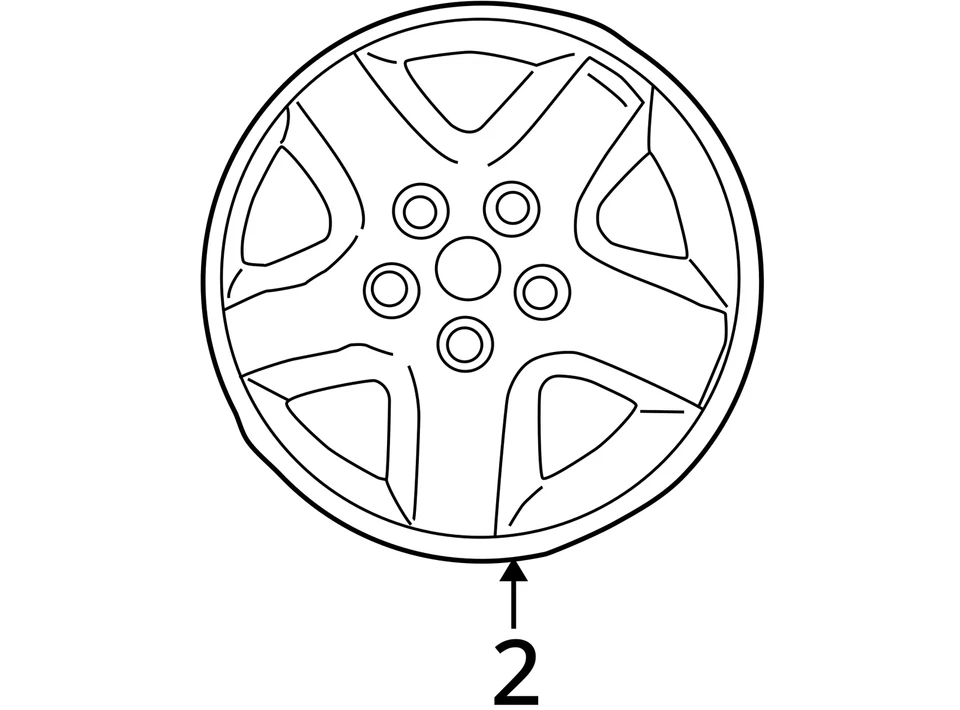2005-2007 JEEP LIBERTY WHEEL 1BX27PAKAB NEW OEM - Image 4 of 4