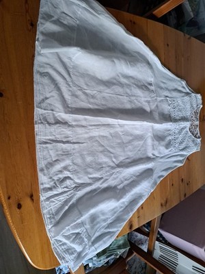 Esprit Kleid Gr. 38 - 40 Weiß Sommer Urlaub Party Bw47 L100cm Wie Neu
