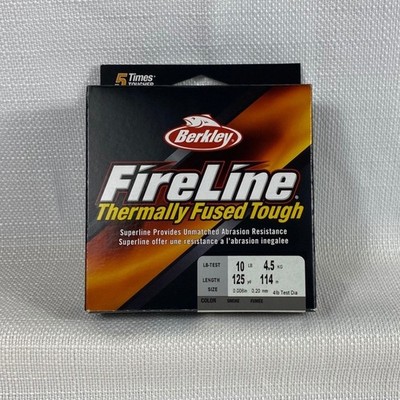 Berkley FireLine Thermally Fused Tough 10lb 125yd Smoke Fishing Line Superline