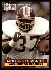 1991 Pro Set Gerald Riggs Washington Redskins #683