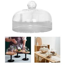 Glass Cake Stand Cover Glass Cake Dome for Birthday Wedding