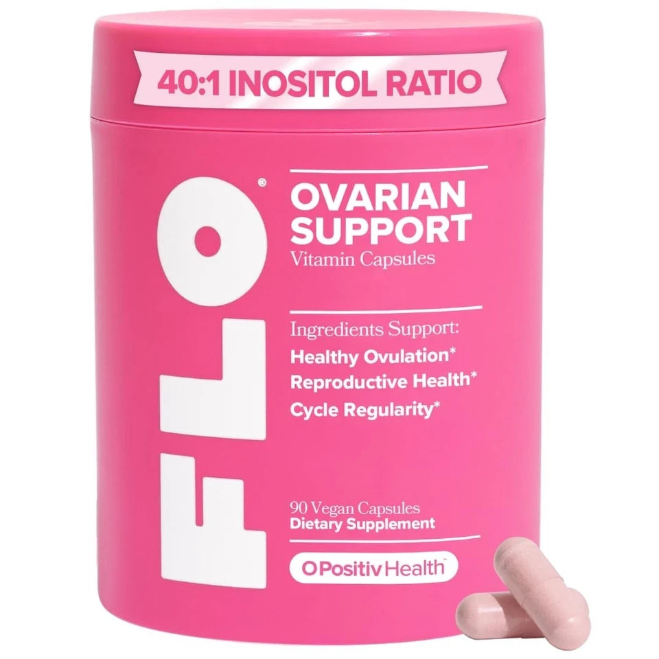 O Positiv FLO Ovarian Support Vitamin 90 Dietary Supplement for Hormone Balance