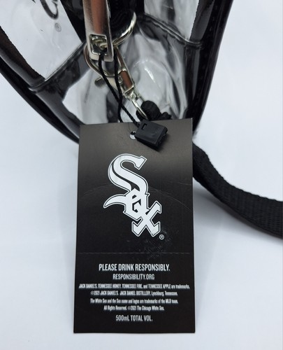 Chicago White Sox Jack Daniels Clear Tailgate Pack Clutch Bag MLB Stadium Strap - Picture 8 of 11