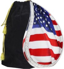 M MEILINXU Urns for Human Ashes Adult Man Large / Adult, Colorful  Flag