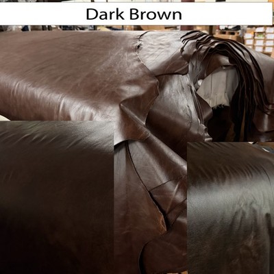 Top Grain Cowhide Leather Hide 36-42 SF Upholstery 2-5 oz Multiple Colors