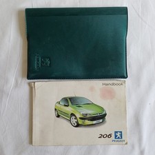 Peugeot 206 Cc Owners Manual Handbook Wallet Driver Pack 206cc 2001-2007
