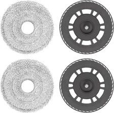 Mop Cloths With Replacement Holder, Wiping Plates for Dreame L10s Pro Ultra... 