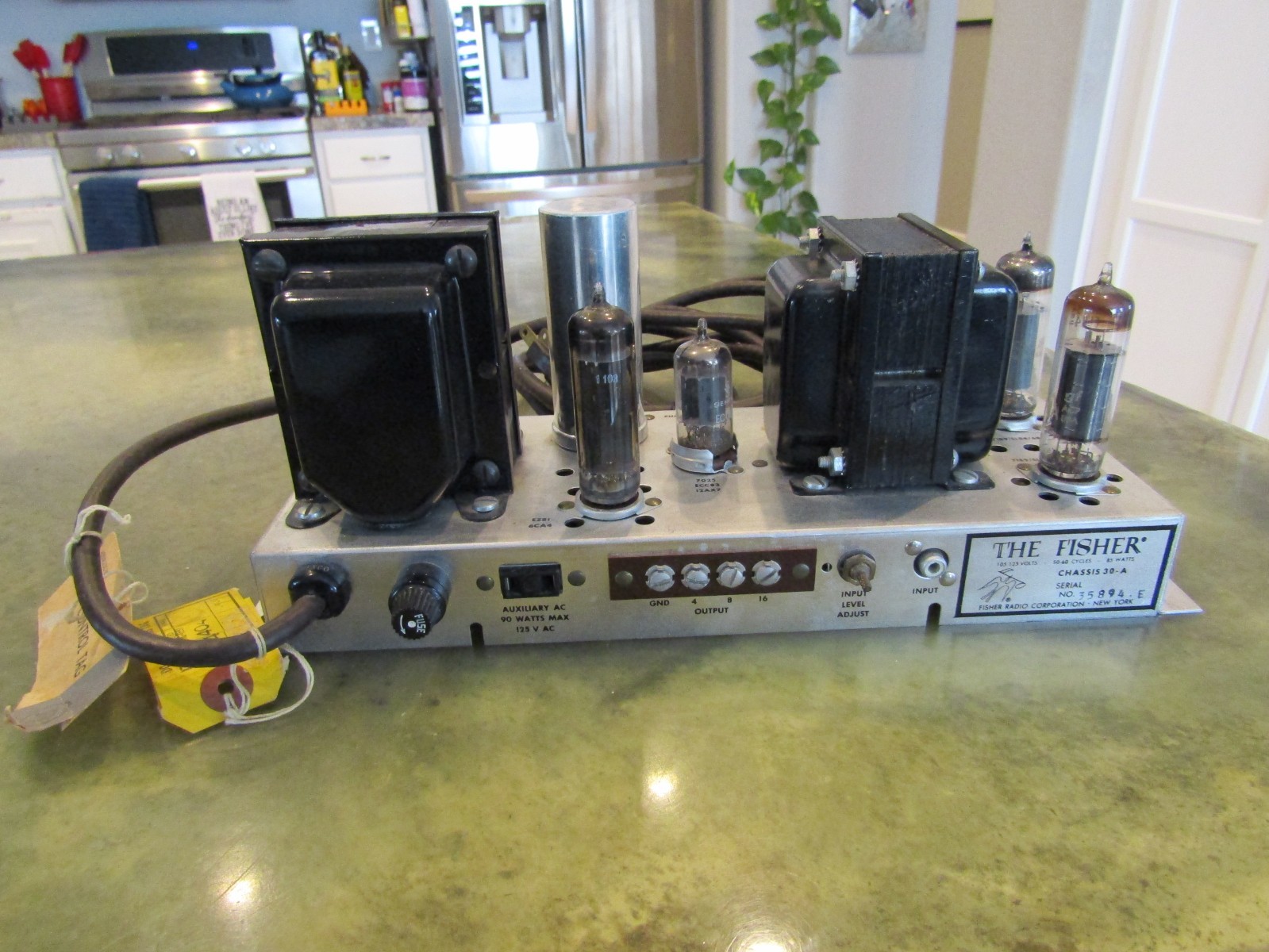 Vintage The Fisher 30-A Monoblock Tube Amplifier Working Excellent Condition