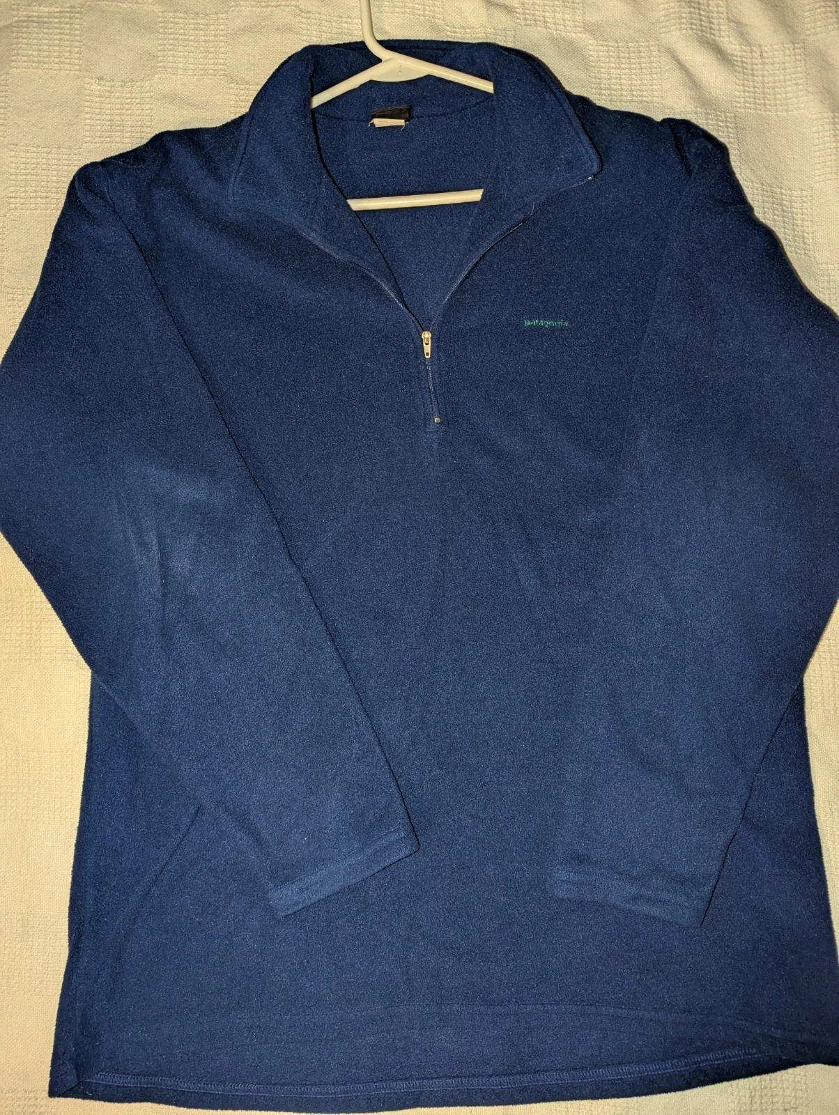 PATAGONIA Capilene Fleece 1/4 Zip Jacket Navy Mens Size Xtra Large
