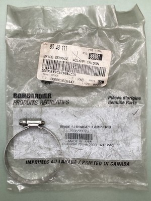 Bombardier 293650023 Bride Serrage Clamp-Tridon Gear, New Genuine