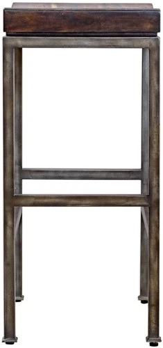 Uttermost 25893 Medium Natural Beck 18"W Framed Wood Bar Stool - Picture 5 of 6