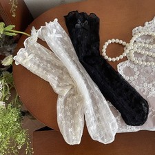 Lace Bow Kids Princess Socks Children Tube Socks  for 1-11Y Girls