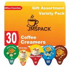 Variety Pack Creamers Creamer Singles, 30 Ct, 5 Flavors, Excellent Gift