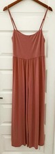 NWT Aritzia Wilfred Jumpsuit Soft Tencel Wide Leg Stretch Knit Minimalist sz. L