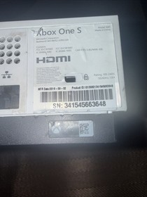 Xbox One S White 1tb   W/Corded Controller & Cables & Headset   TESTED WORK READ
