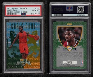 2012-13 Panini Crusade Crusade Green /25 Chris Paul #157 PSA 10 GEM MT