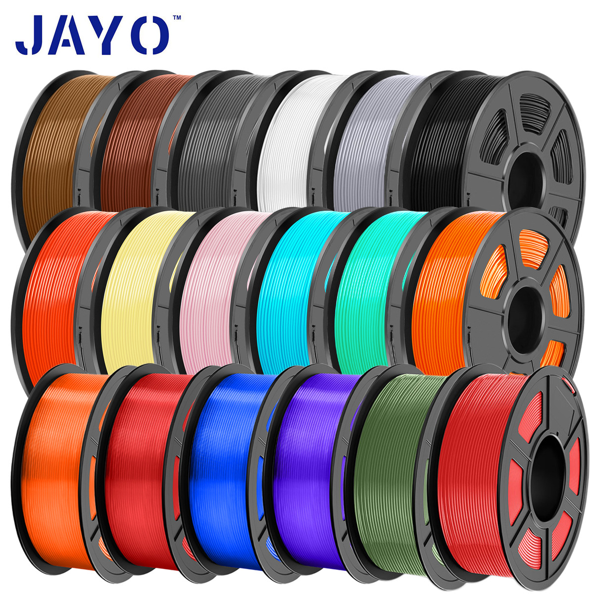 【Kaufe 10 Zahl 6】JAYO PLA+ PLA ABS Rapid PETG 3D Drucker Filament 1,75mm 1,1KG