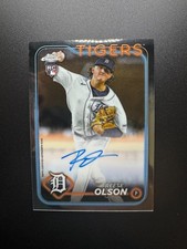 Reese Olson 2024 Topps Chrome - Rookie Autographs #RA-RO (AU, RC)