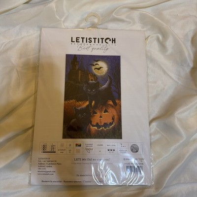 Letistitch counted cross stitch kit ''Did we scare you?'', 23x15,5cm, DIY
