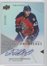 2013 Upper Deck Trilogy Rookie Premieres Level 1 227/699 Quinton Howden Auto 0f8