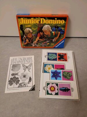 Ravensburger: Junior Domino 1978 komplett mit Anleitung
