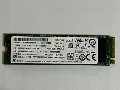 SK HYNIX HFS001TD9TNI-L5B0B 1TB SSD PCIe GEN3 X4 NVMe M.2
