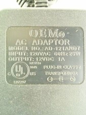 OEM AC Power Supply Adapter AD-121ANDT 12VDC 1A
