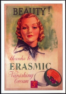 Moderne Postkarte: Vintage Reklame - ERASMIC Vanishing Soap (Opie 01HB04). Versandkostenfrei