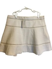 Banana Republic White NWT Medium White Eyelet Mini Skirt Size 6 Tenniscore