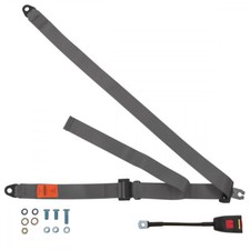 Front Static Seat Belt For Porsche 914 Series Coupe 1969-1975 Grey